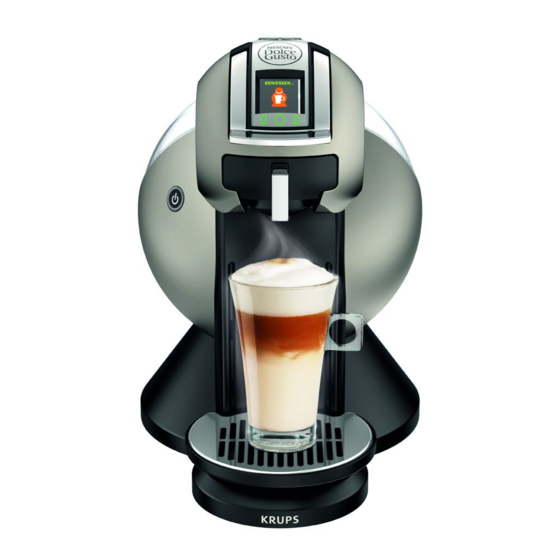 Nescafe Dolce Gusto KRUPS Creativa User Manual