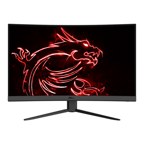 MSI Optix G27C4 Instructions Manual