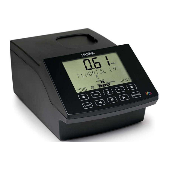 Hanna Instruments iris HI802 Instruction Manual