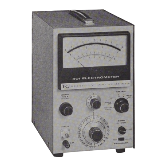 Keithley 601 Instruction Manual