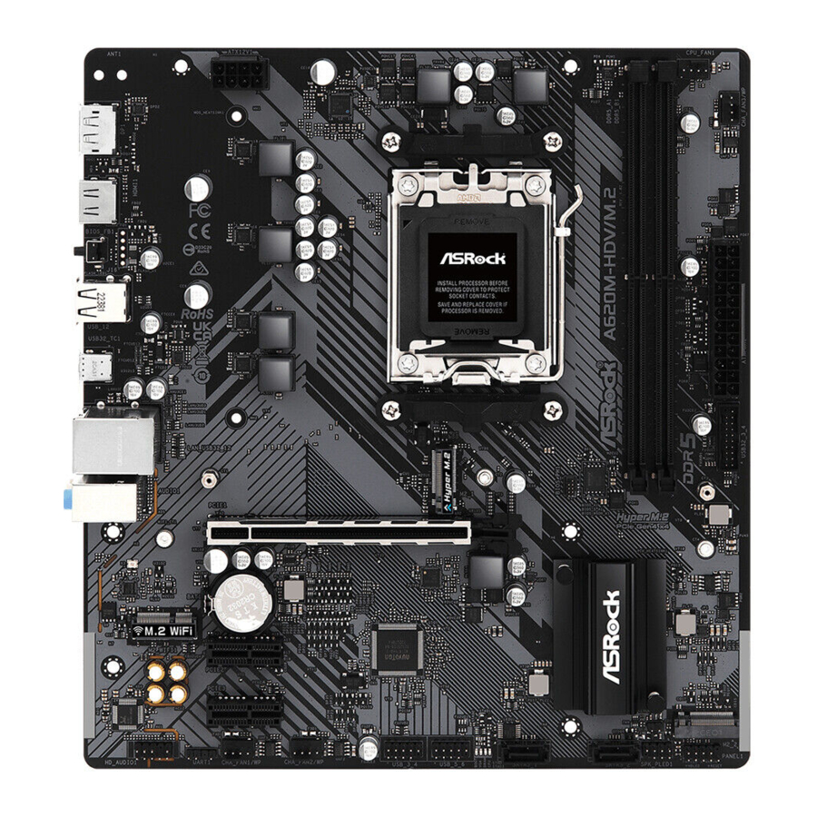 ASROCK A620M HDV/M.2 Manual