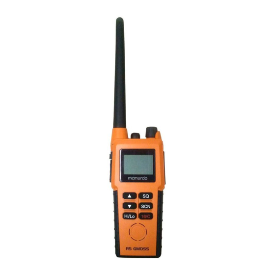 mcmurdo R5 GMDSS VHF Manuals