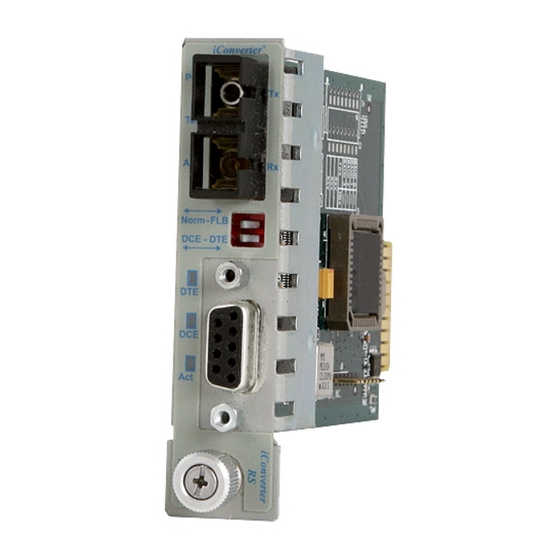 Omnitron Systems Technology Serial RS-422 and RS-485 to Fiber Media Converter RS422/485 User Manual