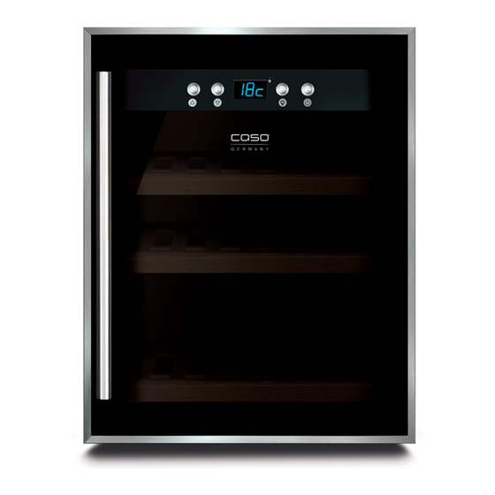 Caso WineSafe 12 black Original Operating Manual