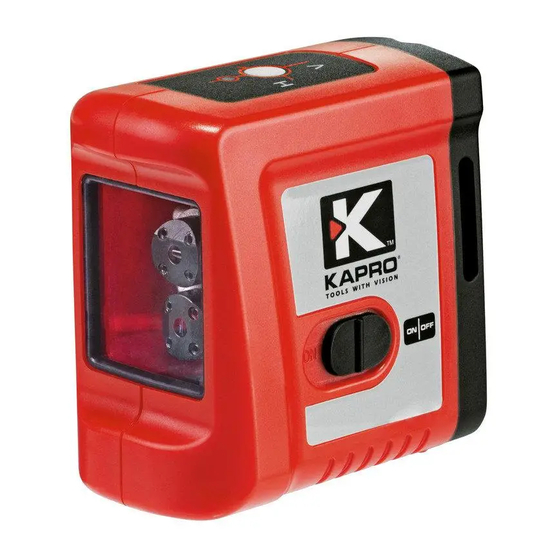 Kapro Prolaser 862 User Manual