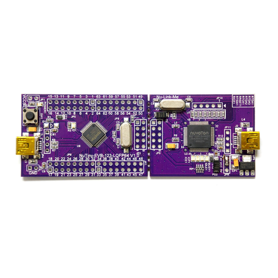 Nuvoton NuTiny-SDK-NUC123 User Manual
