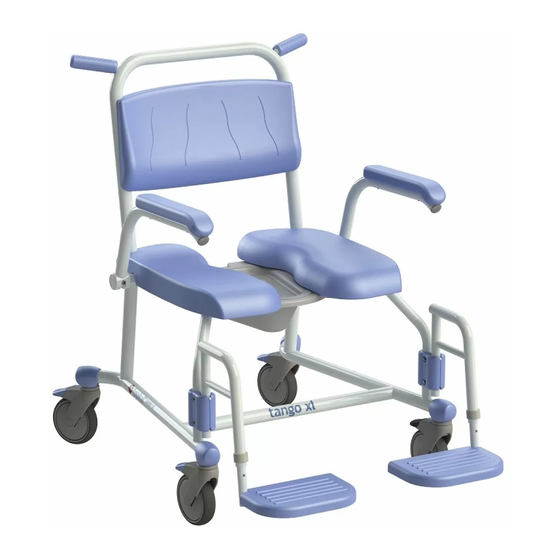 lopital Tango XL Shower Commode Chair Manuals