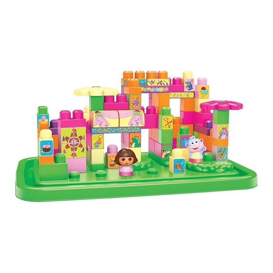 Mega Bloks nickelodeon DORA Dora's Block Party Quick Start Manual
