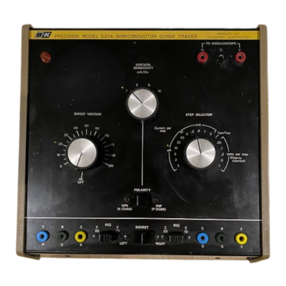 BK Precision 501A Instruction Manual