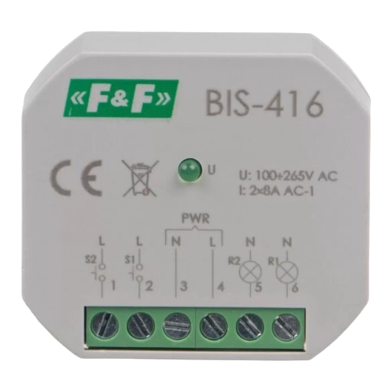 F&F BIS-416 Quick Start Manual