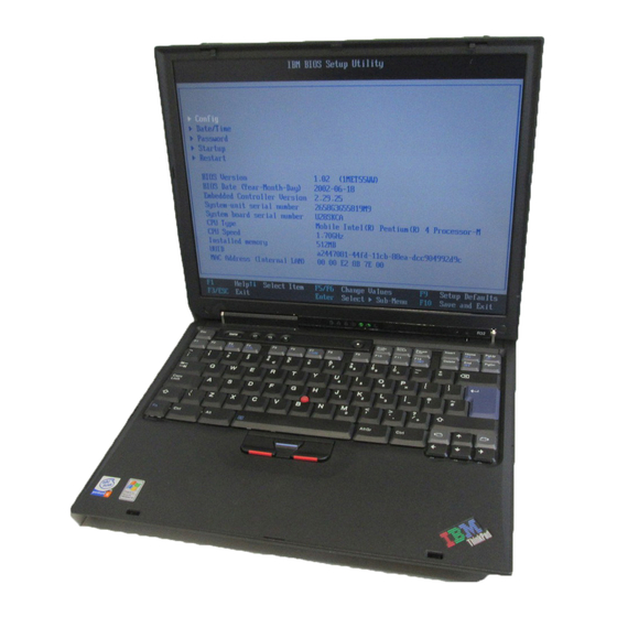 IBM ThinkPad R32 2658 Manuals