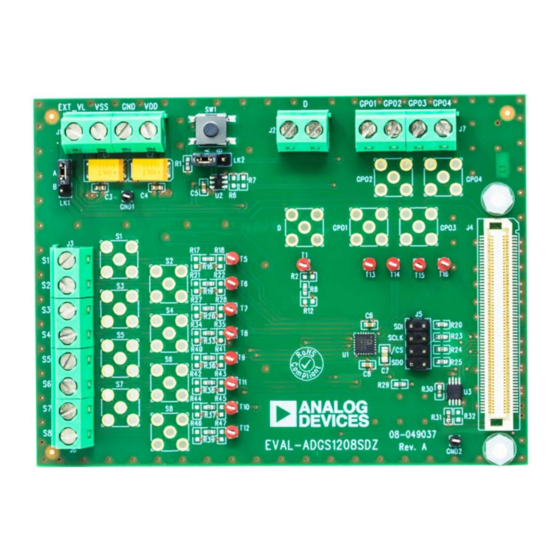 Analog Devices EVAL-ADGS1208SDZ User Manual