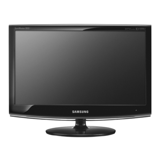 Samsung 2033HD Service Manual