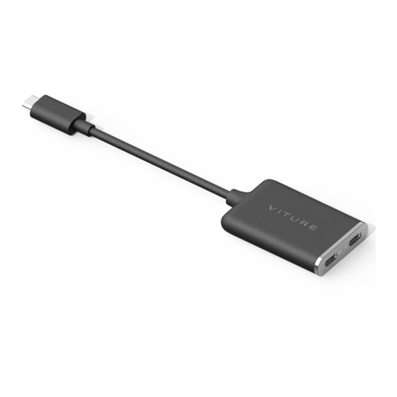 VITURE USB-C TO GLASSES AND CHARGING ADAPTER PRO Quick Start Manual
