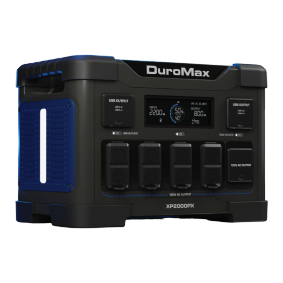 DUROMAX XP2000PX User Manual