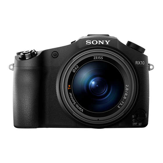 Sony Cyber-shot DSC-RX10 Help Manual