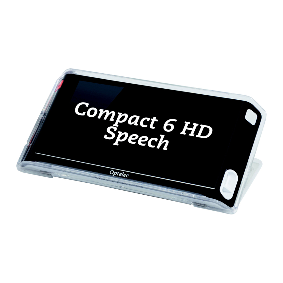 Optelec Compact 6 HD User Manual
