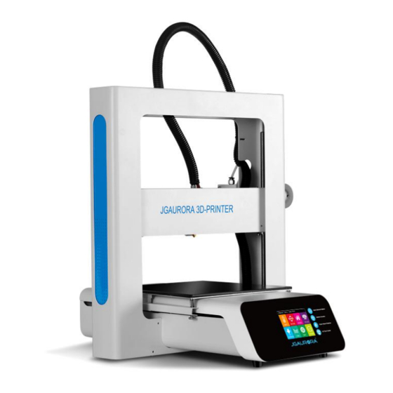 JGAurora A3S 3D Printer Kit Manuals