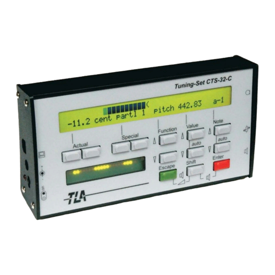 TLA Tuning-Set CTS-32-C Manual