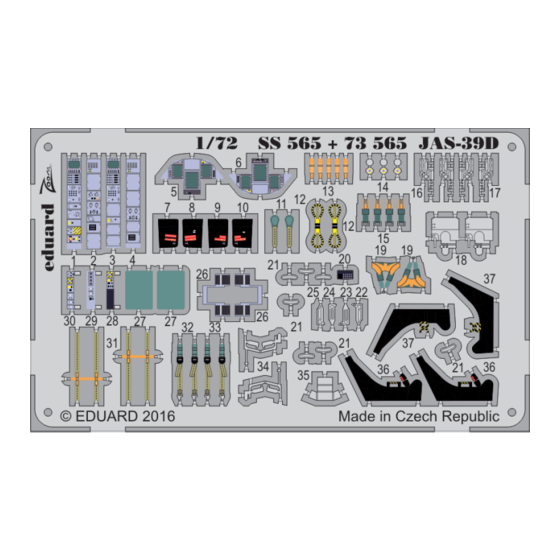 Eduard Zoom JAS-39D Quick Start Manual