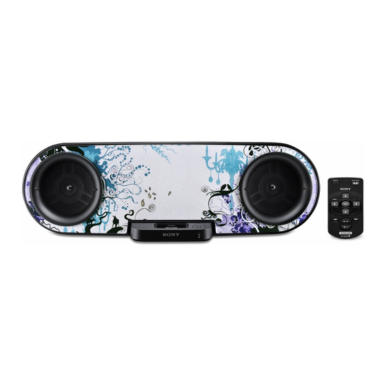 Sony RDH-SK8iP Marketing Specifications