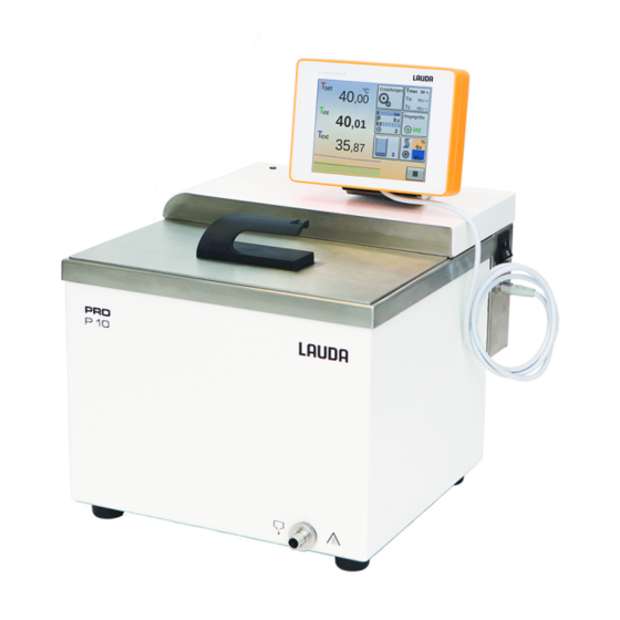 Lauda P 10 Operation Manual