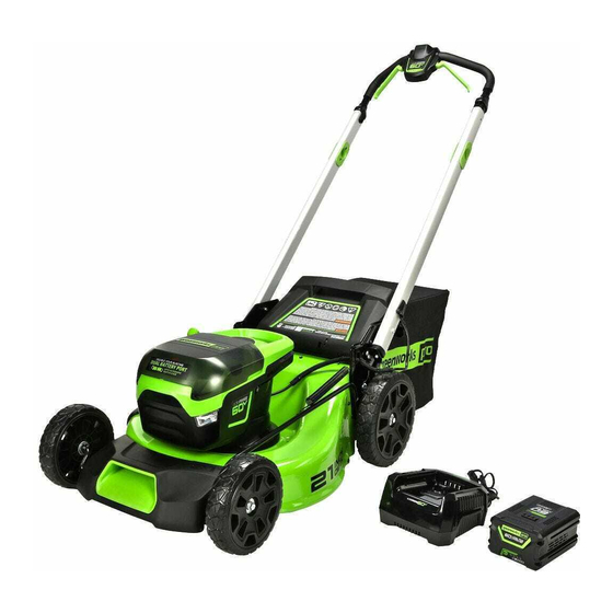 GreenWorks Pro ULTRAPOWER MO60L516 Operator's Manual