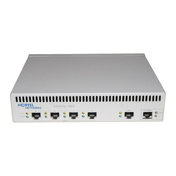 Nortel Contivity 1100 Connecting Manual