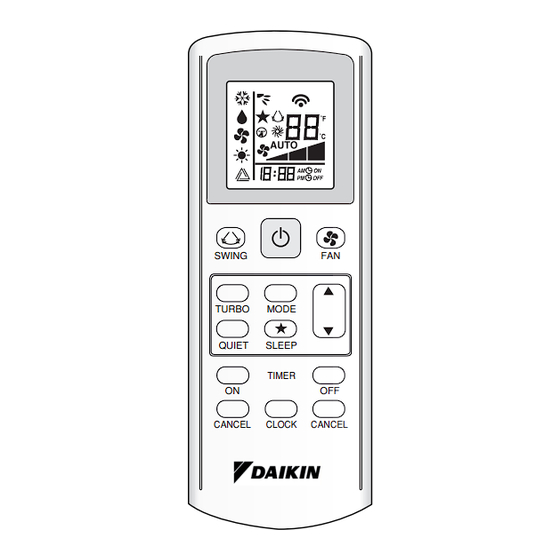 Daikin Siesta ATXN25NB Operating Manual