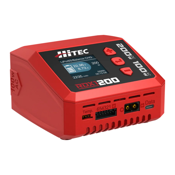 HITEC RDX1 200 Operation Manual