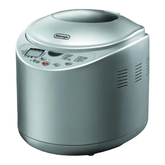 DeLonghi AUTOMATIC BREAD MAKER Instructions For Use Manual