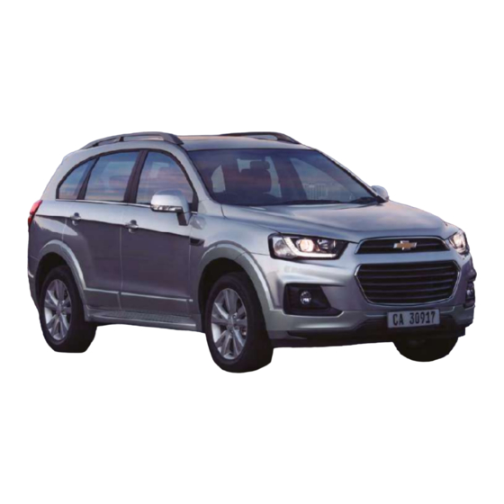 Chevrolet Captiva 2007 Owner's Handbook Manual