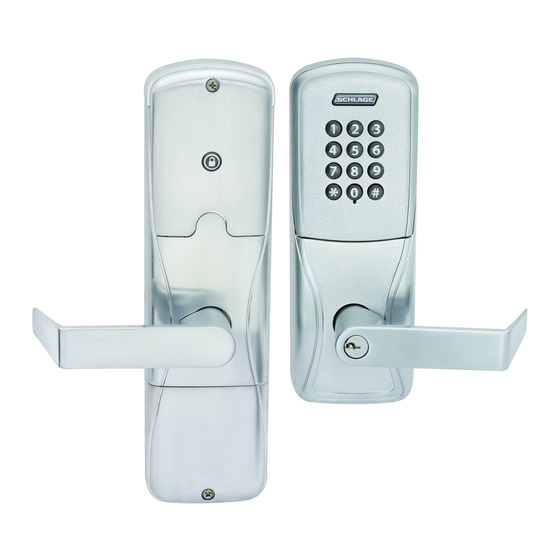 Schlage AD-200 Installation Instructions Manual