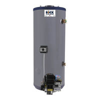 Bock Water heaters 33E Installation, Operation & Maintenance Instructions Manual