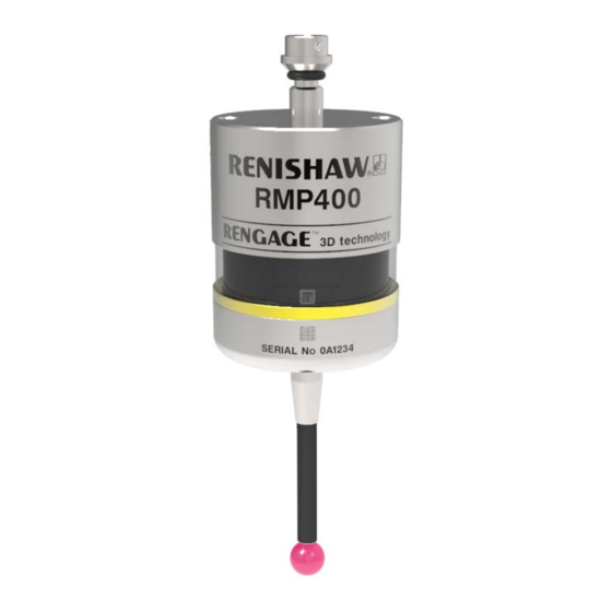 Renishaw RMP400 Quick Start Manual