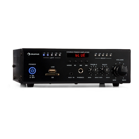 auna Amp4 BT SE Mini Stereo Amplifier Manuals