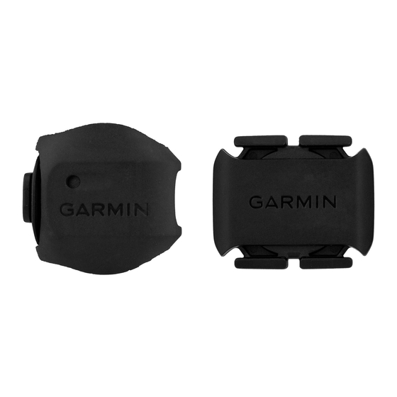 Garmin Speed Sensor Owner's Manual