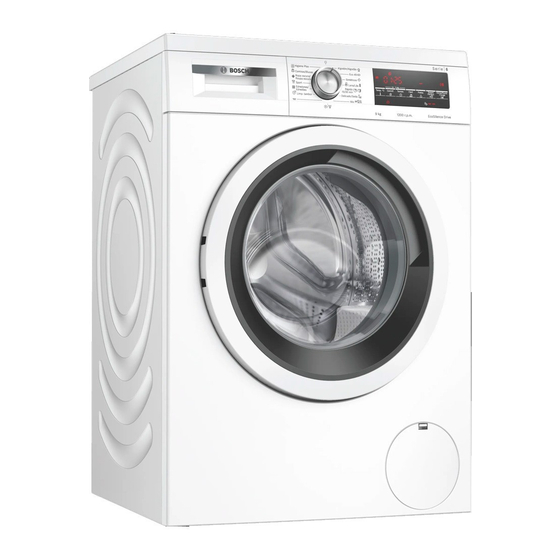 Bosch WUU24T61ES User Manual And Installation Instructions