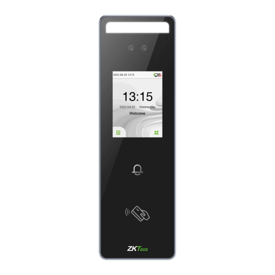 ZKTeco SpeedFace-V3L (Lite) User Manual