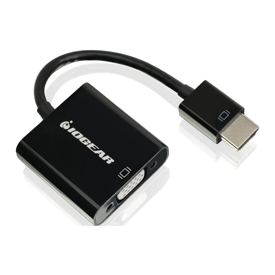 IOGear GVC311 Quick Start Manual