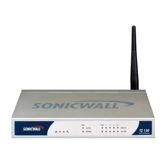 SonicWALL TZ 150 Getting Started Manual