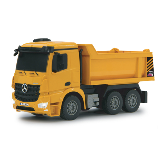 Jamara Mercedes Actros Muldenkipper 2,4 GHz Instruction