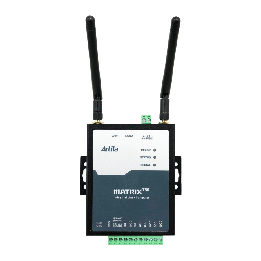 Artila Matrix-750 Linux ARM Gateway Manuals