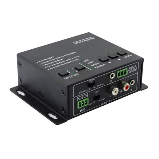 User Manuals: KanexPro AP2DBL Mini Audio Amplifier