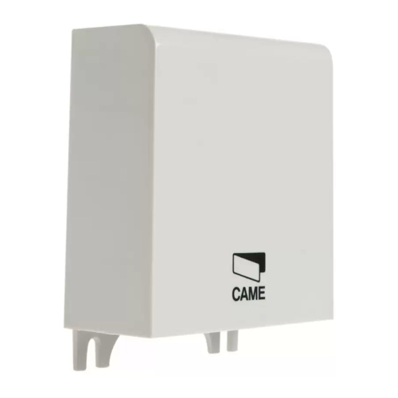 CAME RIOCT8WS Installation Instructions Manual