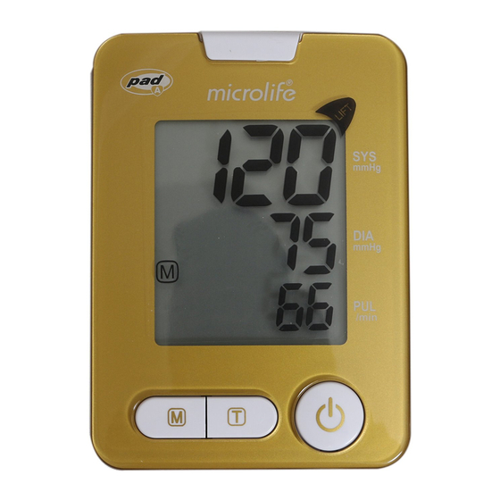 Microlife Kroger BP3NM1-4NKRO Quick Start Manual