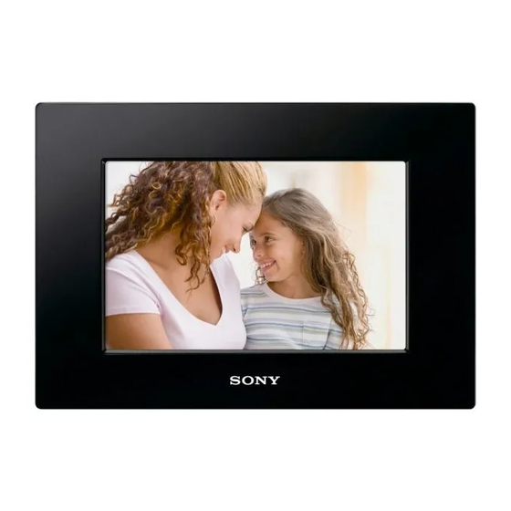 Sony S-frame DPF-A710 Quick Start Manual
