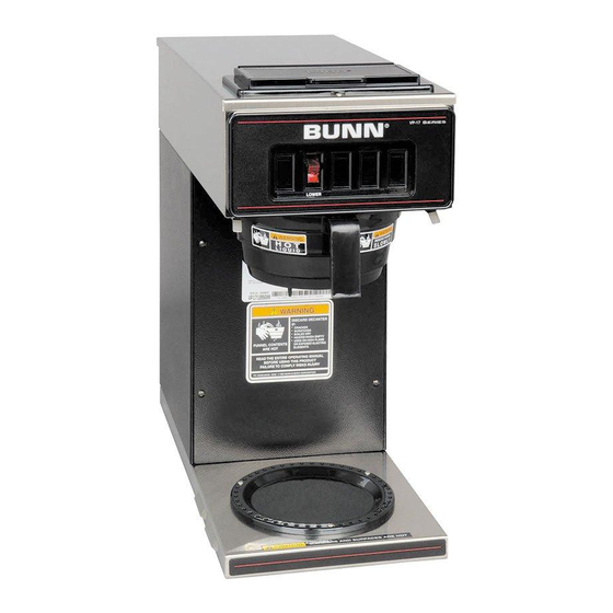 Bunn VP17 Series Illustrated Parts Catalog