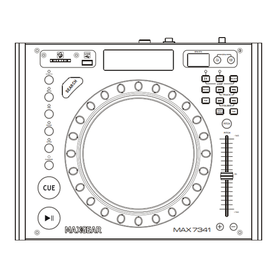 Max Gear MAX 7341 User Manual