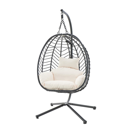 Kogan Shangri-La Mackenzie Egg Chair SLMACKEGCBA User Manual